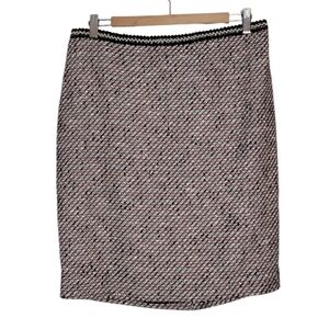 NWT Talbots Petite Women's Back Zipper Ombre Tweed Pencil Business Office Skirt
